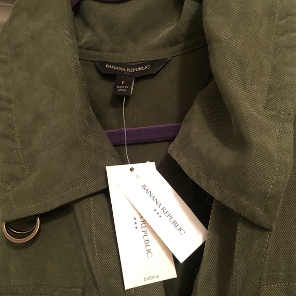 Woman’s Banana Republic Olive Jumpsuit with Tags Large - Picture 5 of 5